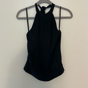 Black Silk Halter